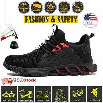 Men Steel Toe Work Boot Safety Shoes 